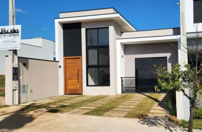 Linda casa térrea em condomínio fechado reserva dos ypês com 126m² de área construída  e terreno de 7x25=175m2, em tatuí - sp