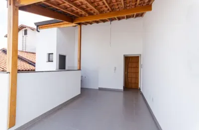 Linda cobertura à venda com 116m² de área construída, no bairro vila alpina - santo andré - sp.