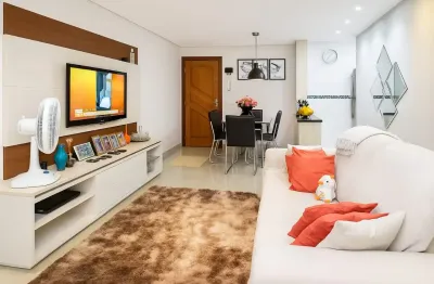Lindo apartamento à venda com 75m² de área construída, no vila valparaíso - santo andré - sp.