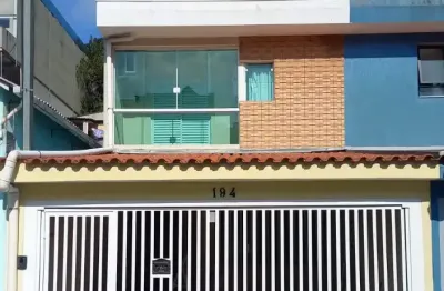 Lindo sobrado à venda com  165m² de área construída, no bairro jardim santo ignacio em são bernardo do campo - sp.