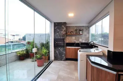 Cobertura á venda de 112m² com 02 dormitórios, em vila assunção - santo andré.