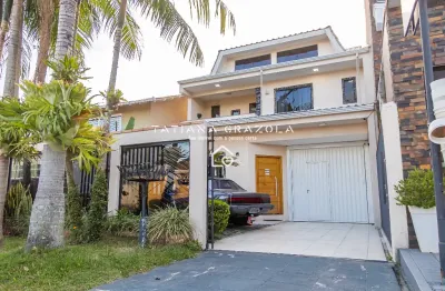 Sobrado à venda no monte líbano em são josé dos pinhais – 3 quartos, churrasqueira e ático com sacada – r$ 991.000