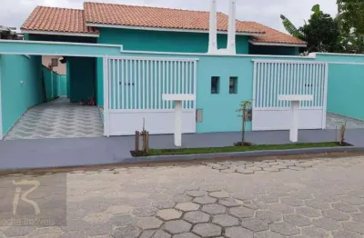 Casa com 2 dormitórios à venda, 82 m² por r$ 320.000,00 - balneário são joão batista ii - peruíbe/sp