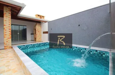 Casa com 2 dormitórios à venda, 90 m² por r$ 430.000,00 - flora rica - peruíbe/sp