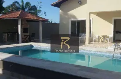 Casa com 2 lotes  com 2 dormitórios à venda, 350 m² por r$ 550.000 - estância balneária convento velho - peruíbe/sp