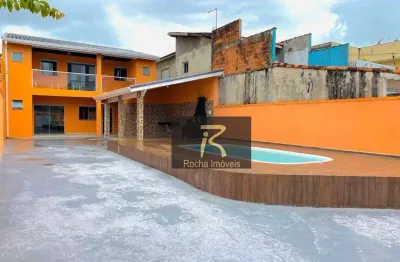Sobrado com 3 dormitórios à venda, 140 m² por r$ 550.000 - vila romar - peruíbe/sp