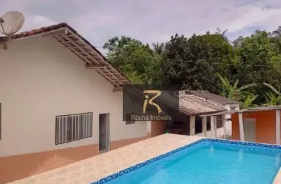 Chácara com 6 dormitórios à venda, 30000 m² por r$ 670.000,00 - chácaras iporanga - peruíbe/sp