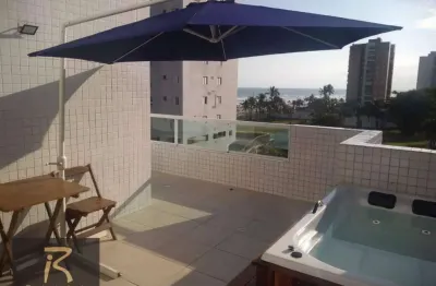 Apartamento duplex com 3 dormitórios à venda, 119 m² por r$ 1.060.000,00 - solemar - praia grande/sp