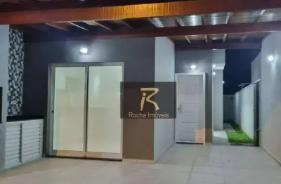 Casa com 2 dormitórios à venda, 70 m² por r$ 390.000,00 - estância flora rica - peruíbe/sp