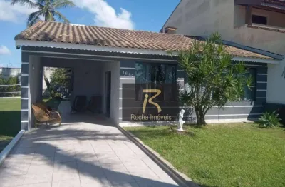 Casa com 4 dormitórios à venda, 243 m² por r$ 1.100.000 - frente ao mar  -jardim ribamar - peruíbe/sp
