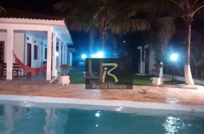 Chácara com 6 dormitórios à venda, 2500 m² por r$ 1.300.000,00 - umuarama parque itanhaem - área verde - itanhaém/sp