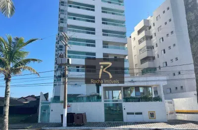 Excelente apartamento de frente para o mar todo mobiliado 2 dormitórios sendo 1 suíte um luxo r$449.000.00