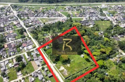 Terreno à venda, 10300 m² por r$ 1.500.000,00 - balneário caraguava - peruíbe/sp