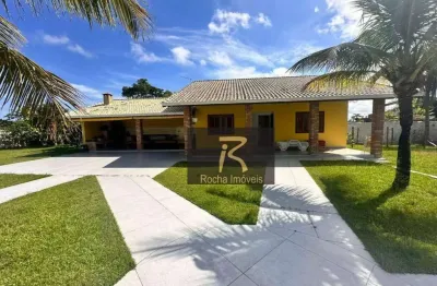 Excelente casa no condomínio  com 6 dormitórios à venda, 650 m² por r$ 1.800.000.00 - boungaiville - peruíbe/sp