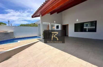 Casa com 3 dormitórios à venda, 140 m² por r$ 780.000,00 - parque balneário oásis - peruíbe/sp