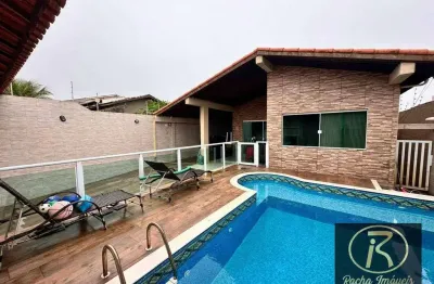 Casa com 3 dormitórios sendo 2 suítes   por r$ 500.000 - estância balneária maria helena novaes - peruíbe/sp