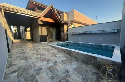 Casa com 2 dormitórios à venda, 83 m² por r$ 430.000 - flora rica ii - peruíbe/sp