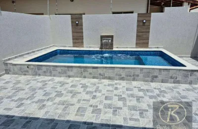 Casa linda e moderna, com 2 dormitórios à venda, r$ 465.000 - jardim grandesp - itanhaém/sp