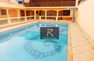 Casa 200 metros da praia com 2 lotes, imóvel  com 3 dormitórios à venda, 210 m² por r$ 950.000 - balneário três marias - peruíbe/sp