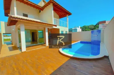 Casa com 4 dormitórios à venda, 225 m² por r$ 1.200.000,00 - bougainvillee iv - peruíbe/sp