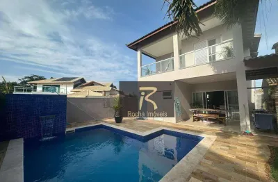 Sobrado com 3 dormitórios à venda, 210 m² por r$ 1.500.000,00 - residencial bosque três marias  - peruíbe/sp