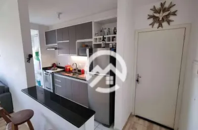 Apartamento com 2 dormitórios à venda, 56 m² por r$ 292.000,00 - residencial cores das indias - caçapava/sp
