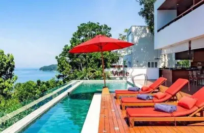 Casa de luxo em condomínio à venda em ubatuba-sp, bairro toninhas, 5 quartos, 5 suítes, 3 salas, 8 banheiros, 5 vagas, 470m².