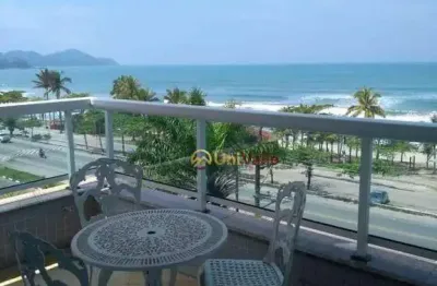 Cobertura triplex com 380 m² com vista de frente para o mar na praia grande, ubatuba/sp