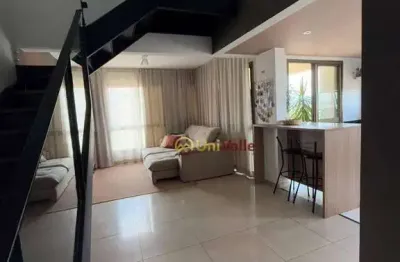 Apartamento duplex com 3 dormitórios à venda, 107 m² por r$ 695.000 - edificio jaboticabeiras - taubaté/sp