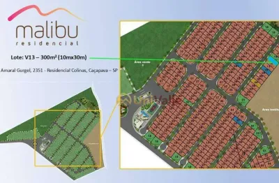 Terreno à venda, 300 m² por r$ 250.000 - residencial malibu - caçapava/sp