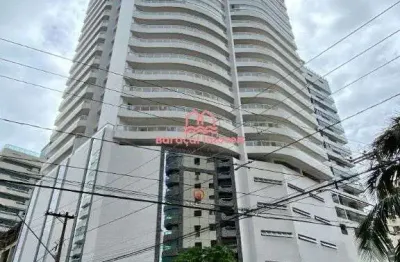 Apartamento com 3 dormitórios à venda, 123 m²  canto do forte - praia grande/sp