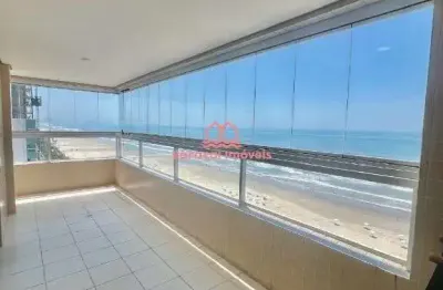Apartamento à venda frente mar 3 dorme. em jardim imperador, praia grande - sp