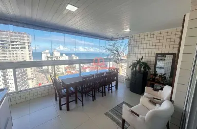 Apartamento 3 suítes à venda em vila guilhermina, praia grande - sp mobiliado