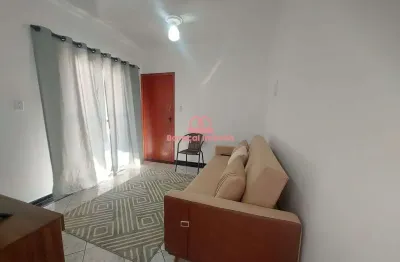 Apartamento 1 quarto mobiliado lado praia guilhermina praia grande
