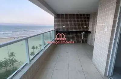 Apartamento à venda em mirim frente total mar,3 quartos,1suite praia grande - sp