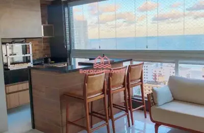 Apartamento para venda mobiliado com vista mar em tupi, praia grande - sp