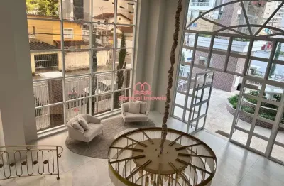 Apartamento mobiliado  canto do forte, praia grande - sp alto padrão 2 quartos