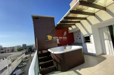 Tahiti residencial cobertura 3 suítes à venda a poucos metros da praia bombinhas sc