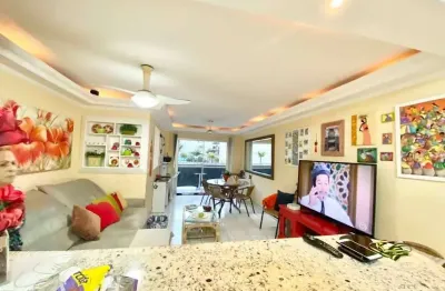 Apartamento de 100m², localização privilegiada! jardim tres marias, enseada guarujá - sp.