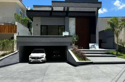 Casa nova planejada em alphaville - 4 dormitórios, 2 suítes, área de lazer completa e 4 vagas