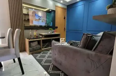 Apartamento com 2 dormitórios à venda, 45 m² por r$ 190.000 - morada do sol - americana/sp