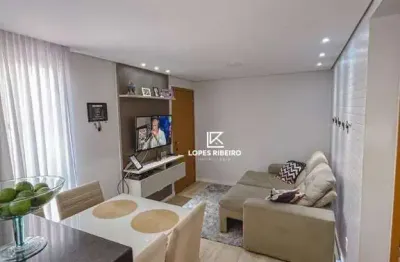Apartamento com 2 dormitórios à venda, 43 m² por r$ 250.000 - jardim terramérica i - americana/sp