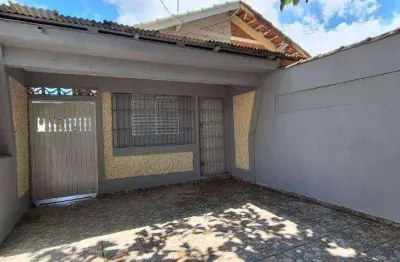 Casa térrea, geminada com 1 dormitório, 2 vagas de garagem, à venda, 65 m² por r$ 371.000 - vila assunção - praia grande/sp