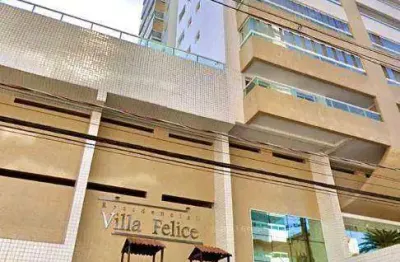 Apartamento com 2 dormitórios à venda, 79 m² por r$ 450.000,00 - vila guilhermina - praia grande/sp