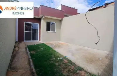Oportunidade imperdível! casa nova plana sem escadas com 3 quartos em santa luzia