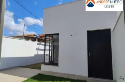 Casa plana, nova, no bairro santo antonio em vespasiano - mg