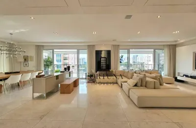 Apartamento com 4 dormitórios à venda, 400 m² por r$ 9.700.000,00 - moema - são paulo/sp