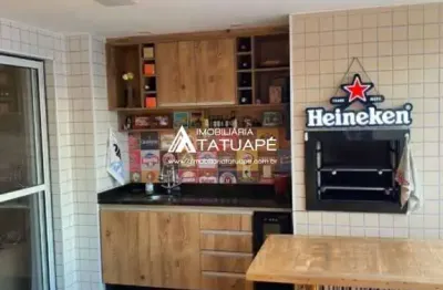 Apartamento com 3 quartos à venda na avenida montemagno, 501, tatuapé, são paulo, 124 m2 por r$ 1.270.000