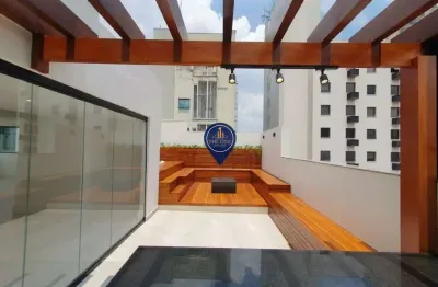 Cobertura duplex na vila olimpia à venda 3 dormitórios sendo 1 suíte, 3 vagas, 170m², vila olímpia, são paulo - sp