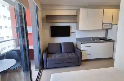 Studio com 25m², todo mobiliado, para locação, bela vista, são paulo, sp